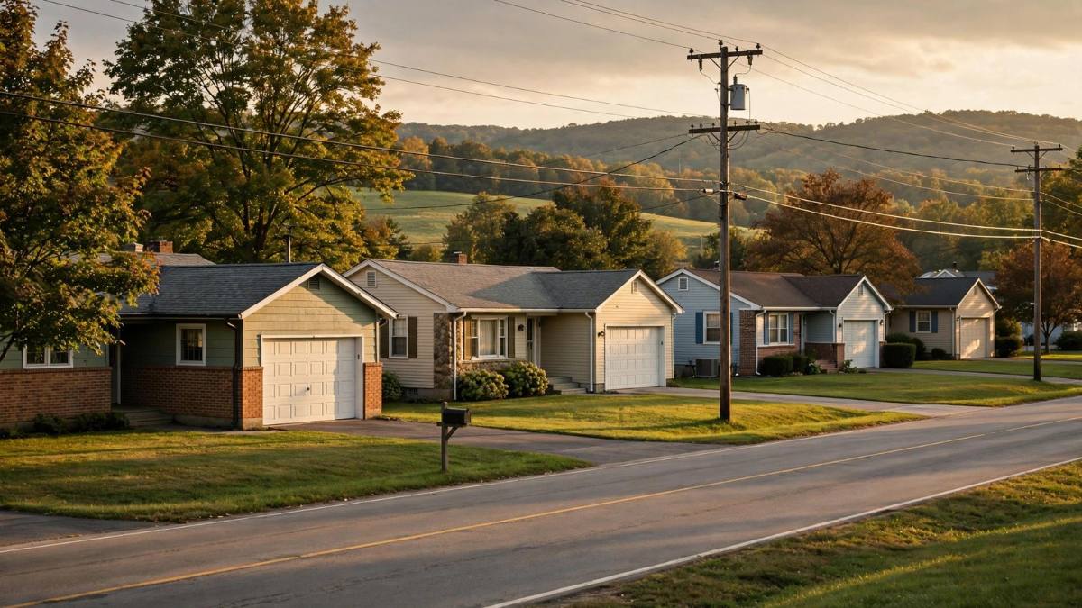 Post-war ranch homes along the US 422 corridor in Palmdale, Hershey, where water line replacement serves aging service lines